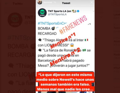 Leo Messi no all’Inter. Fuoriclasse del Barcellona smentisce due ‘Fake news’