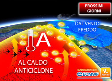 Meteo, torna l’alta pressione. Clima via via più caldo