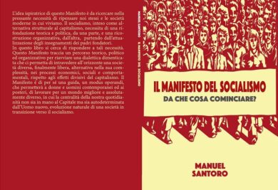“Il Manifesto del Socialismo” di Manuel Santoro arriva in libreria e in ebook