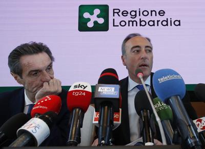 Attilio Fontana e Giulio Gallera LP 11091617