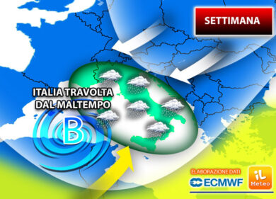 Meteo, Italia sott’acqua per 5 giorni