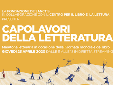Giornata mondiale del libro, la maratona letteraria sarà in streaming
