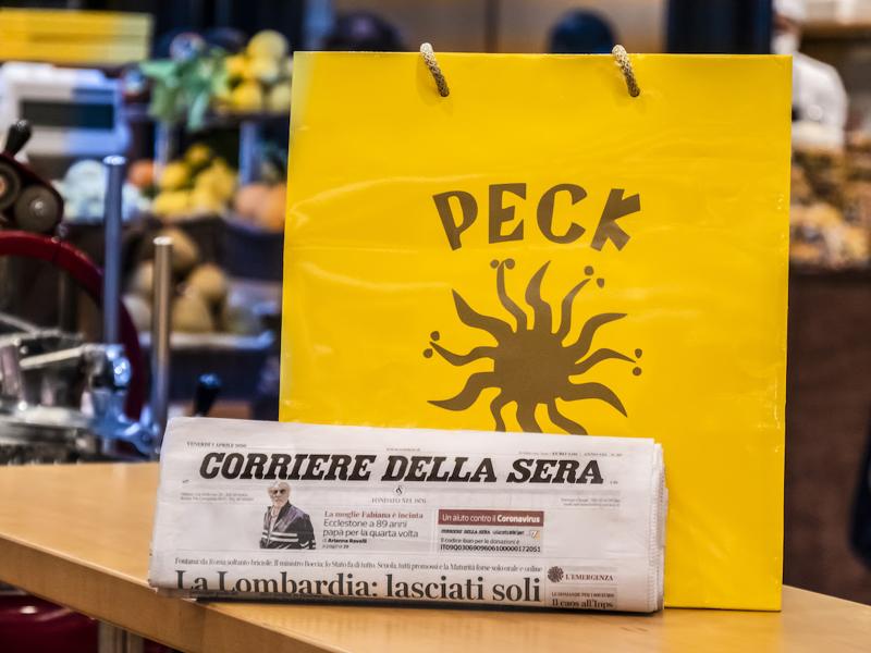 Coronavirus, Peck e Corriere in partnership: il quotidiano insieme al cibo Coronavirus, Peck e Corriere in partnership: il quotidiano insieme al cibo