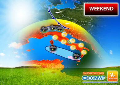 Meteo weekend 25 aprile con caldo e qualche temporale
