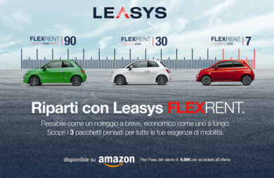 FLEXRENT è l’innovativa formula di noleggio auto di Leasys