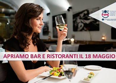 Fipe, contributi a fondo perduto subito e riapriamo in sicurezza il 18 maggio