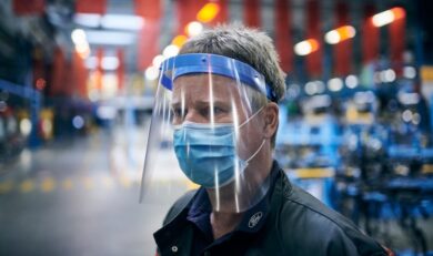 Ford sta realizzando protezioni facciali per tornare al lavoro in sicurezza