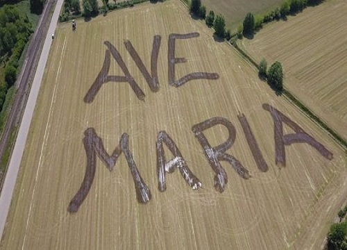 “Ave Maria”: maxi invocazione sui campi di Manerbio. FOTO “Ave Maria”: maxi invocazione sui campi di Manerbio. FOTO