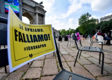 I ristoratori milanesi protestano ancora: “Così è impensabile riaprire”