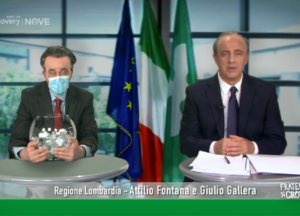 Fratelli di Crozza: Fontana–Gallera: distanza un metro e mezzo dalla realtà Fratelli di Crozza: Fontana–Gallera: distanza un metro e mezzo dalla realtà