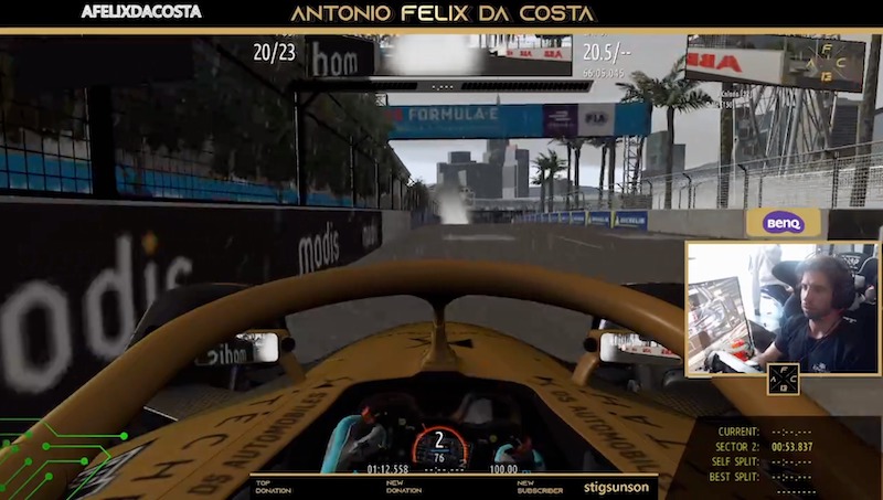 ePrix Hong Kong virtuale, Sesto posto per la DS di Da Costa ePrix Hong Kong virtuale, Sesto posto per la DS di Da Costa