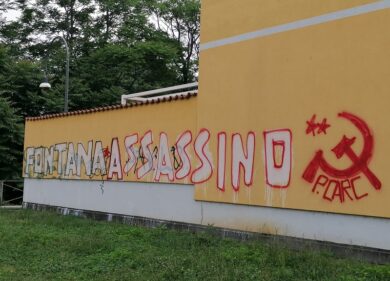 “Fontana assassino”, la Procura apre un fascicolo sul murale
