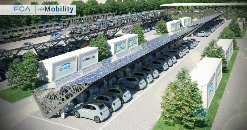 Nasce a Mirafiori il progetto pilota Vehicle-to-Grid, firmato FCA ed ENGIE Eps Nasce a Mirafiori il progetto pilota Vehicle-to-Grid, firmato FCA ed ENGIE Eps