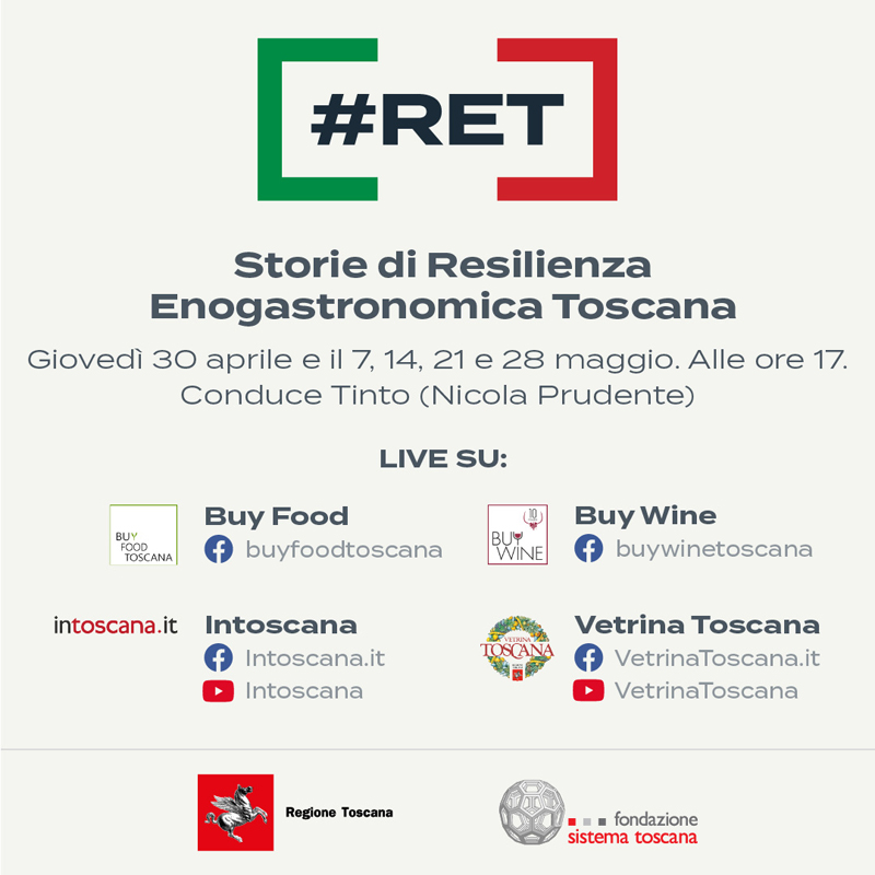 Storie di Resilienza Enogastronomica, il web talk ideato da Regione Toscana Storie di Resilienza Enogastronomica, il web talk ideato da Regione Toscana