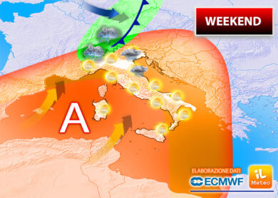 Meteo Weekend, caldo record e veloci temporali