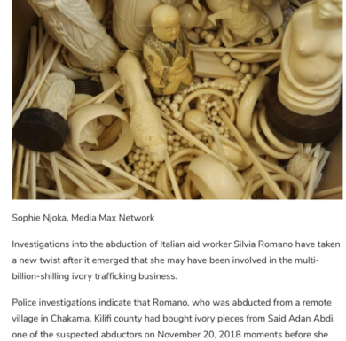 Silvia Romano e la pista dell’avorio. Dal Kenya l’ipotesi clamorosa