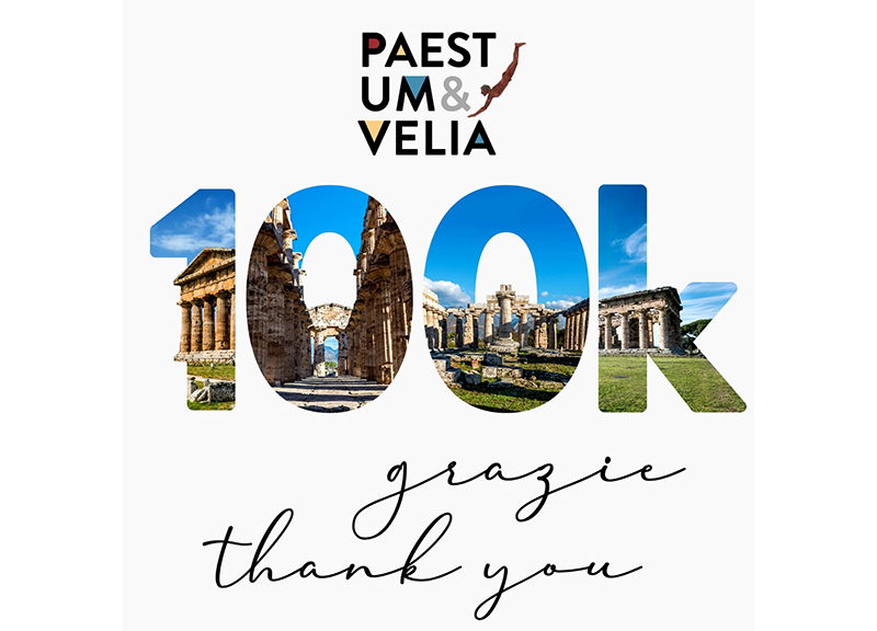 Centomila like per Paestum. Traguardo storico per la pagina facebook del Parco Centomila like per Paestum. Traguardo storico per la pagina facebook del Parco