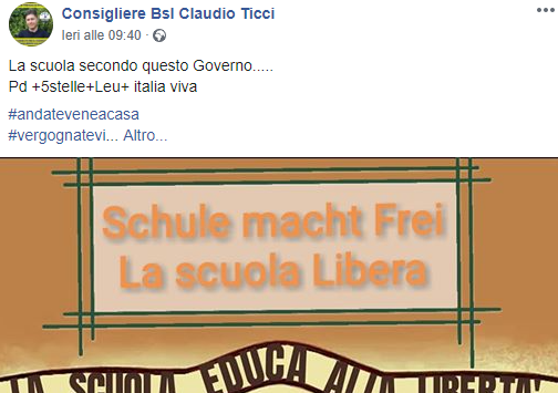 Firenze, esponente Lega posta l’ingresso di Auschwitz come se fosse una scuola Firenze, esponente Lega posta l’ingresso di Auschwitz come se fosse una scuola