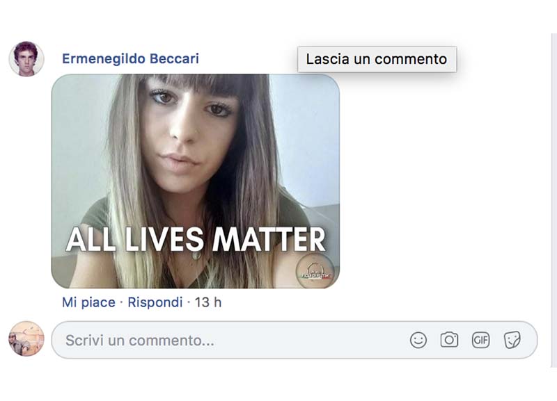 Galleria foto '“Pamela Mastropietro assassinata. Ma nessuno si inginocchia per lei”' - foto 1