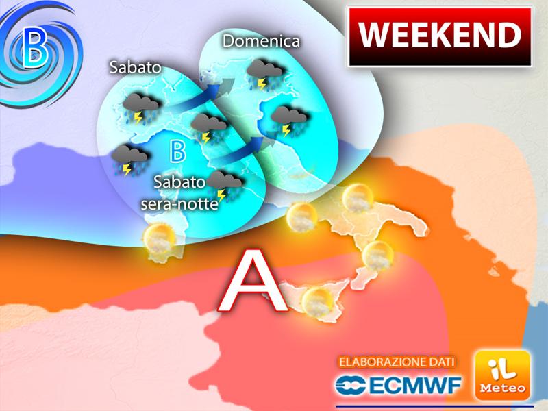 Meteo, weekend: nuovo vortice con temporali e grandine Meteo, weekend: nuovo vortice con temporali e grandine