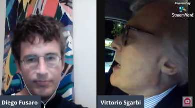 Vittorio Sgarbi, “alleanza” con Diego Fusaro: “Rafforziamo Vox Italiae”