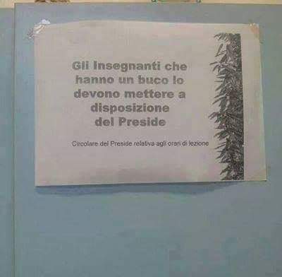 Il buco degli insegnanti a disposizione del preside. Le ironie su web e social Il buco degli insegnanti a disposizione del preside. Le ironie su web e social