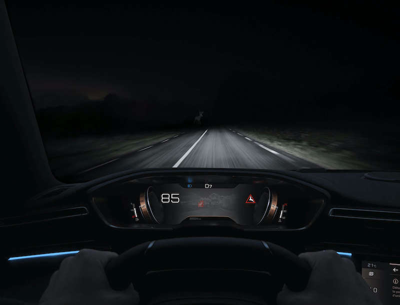 Peugeot 508 con night vision, la guida notturna senza imprevisti Peugeot 508 con night vision, la guida notturna senza imprevisti