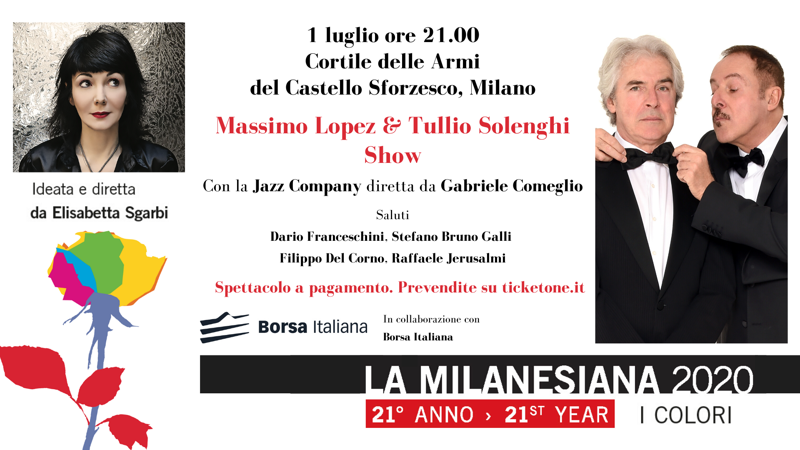 Galleria foto 'La Milanesiana, quest’anno è anche ‘pop’ con il Lopez&Solenghi Show' - foto 1