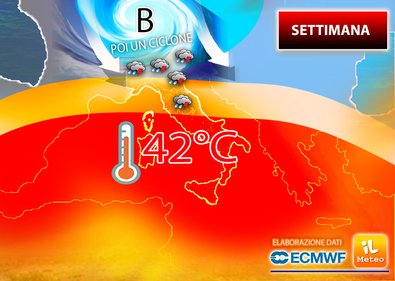 Meteo: caldo afoso in settimana, temporali e grandinate nel weekend Meteo: caldo afoso in settimana, temporali e grandinate nel weekend