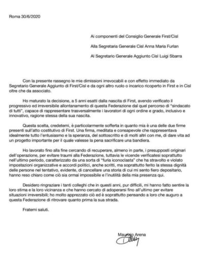 Bancari,ancora turbolenze nei sindacati.Dopo la Cgil, dimissioni anche in Cisl