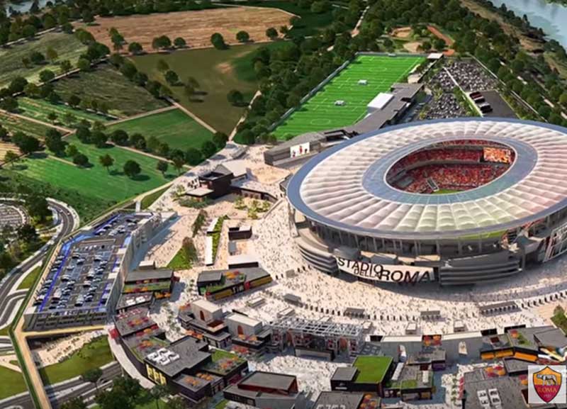 Stadio Roma: “La foglia di fico per dare cemento a Parnasi”. Parola di Raggi