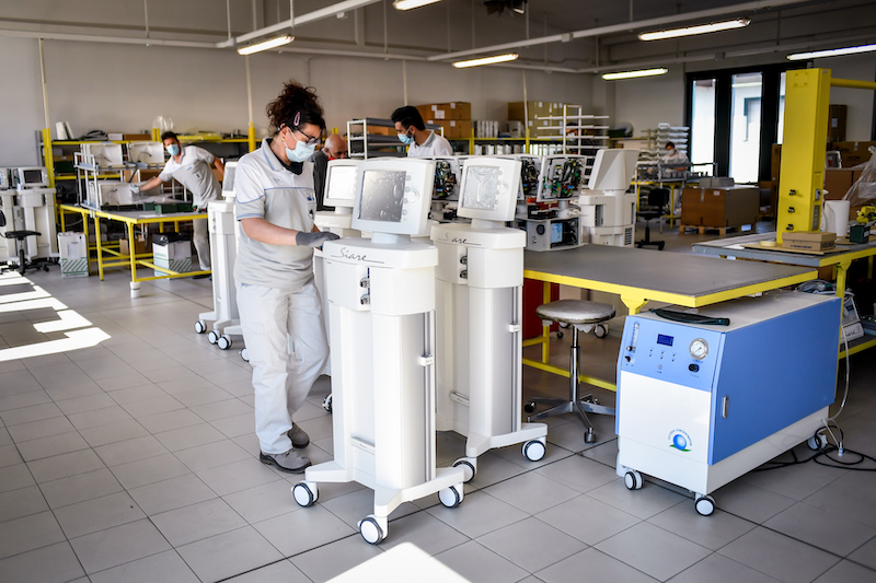 Prodotti oltre 3.000 ventilatori polmonari prodotti da Siare e FCA Prodotti oltre 3.000 ventilatori polmonari prodotti da Siare e FCA