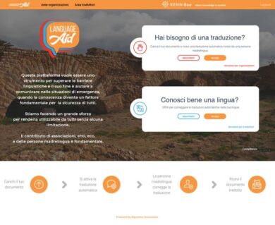 LanguageAid: il traduttore per il terzo settore impegnato con i migranti