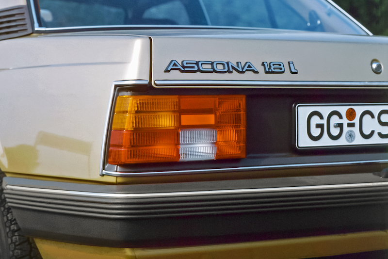Opel Ascona 1.8i prima vettura tedesca con catalizzatore Opel Ascona 1.8i prima vettura tedesca con catalizzatore