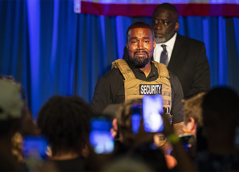 Usa 2020, Kanye West apre la sua campagna elettorale Usa 2020, Kanye West apre la sua campagna elettorale