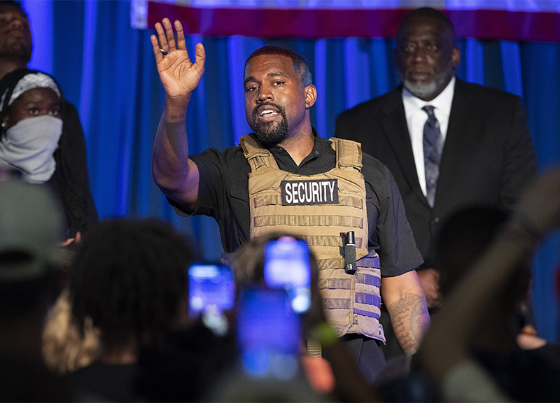 Usa 2020, Kanye West apre la sua campagna elettorale Usa 2020, Kanye West apre la sua campagna elettorale