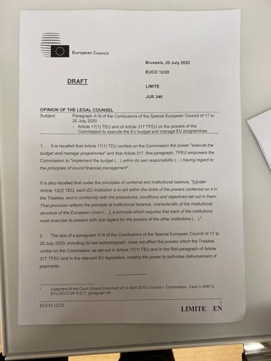 Recovery Fund, Commissione sovrana: niente veti dei singoli tati. Il documento