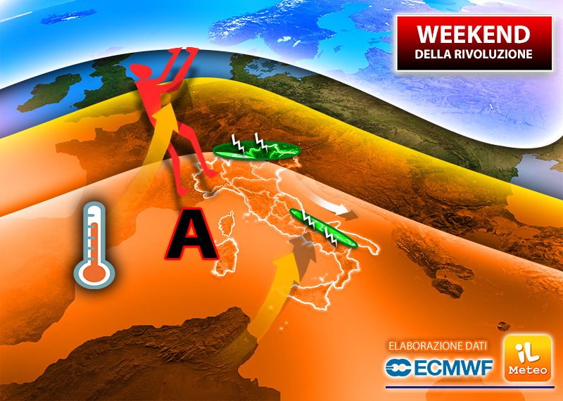 Meteo weekend: dopo i temporali, super ondata di caldo africano Meteo weekend: dopo i temporali, super ondata di caldo africano