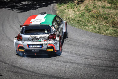 CIR,  Rally di Roma Capitale,  La C3 R5 di Crugnola subito fuori per incidente