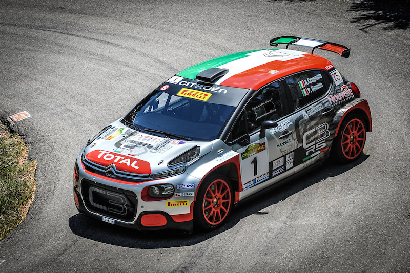 CIR, Rally di Roma Capitale, La C3 R5 di Crugnola subito fuori per incidente CIR, Rally di Roma Capitale, La C3 R5 di Crugnola subito fuori per incidente
