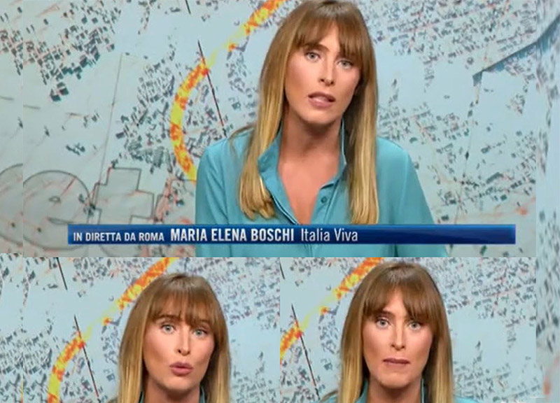 Maria Elena Boschi a Ischia, frangetta e shorts. Giulio Berruti: “La amo”