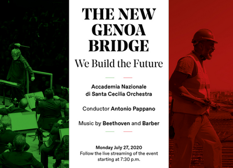 Concerto per il nuovo ponte di Genova. Costruire il futuro: DIRETTA VIDEO Concerto per il nuovo ponte di Genova. Costruire il futuro: DIRETTA VIDEO