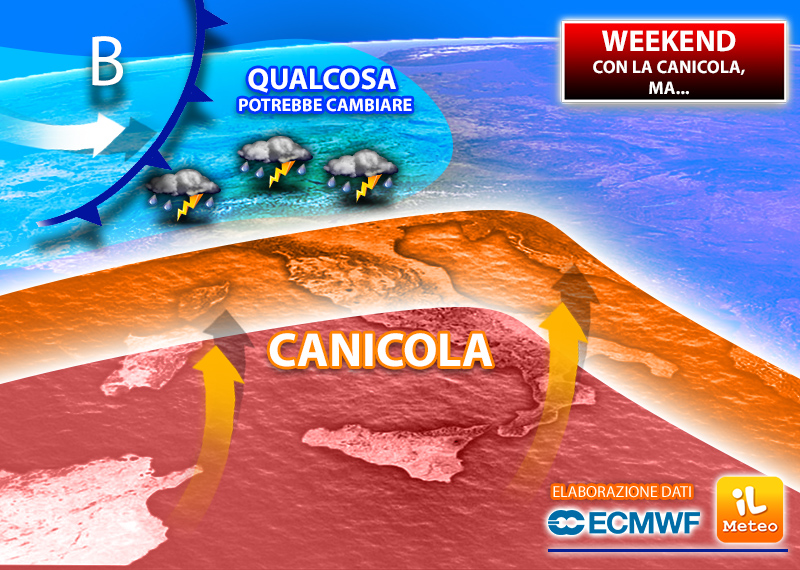 Meteo: weekend con caldo africano a 40 gradi e rovesci temporaleschi Meteo: weekend con caldo africano a 40 gradi e rovesci temporaleschi