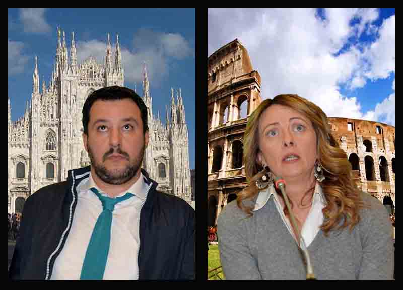 SONDAGGI, Lega di Salvini crollo. Fratelli d’Italia, Giorgia Meloni raddoppia. M5S-PD…