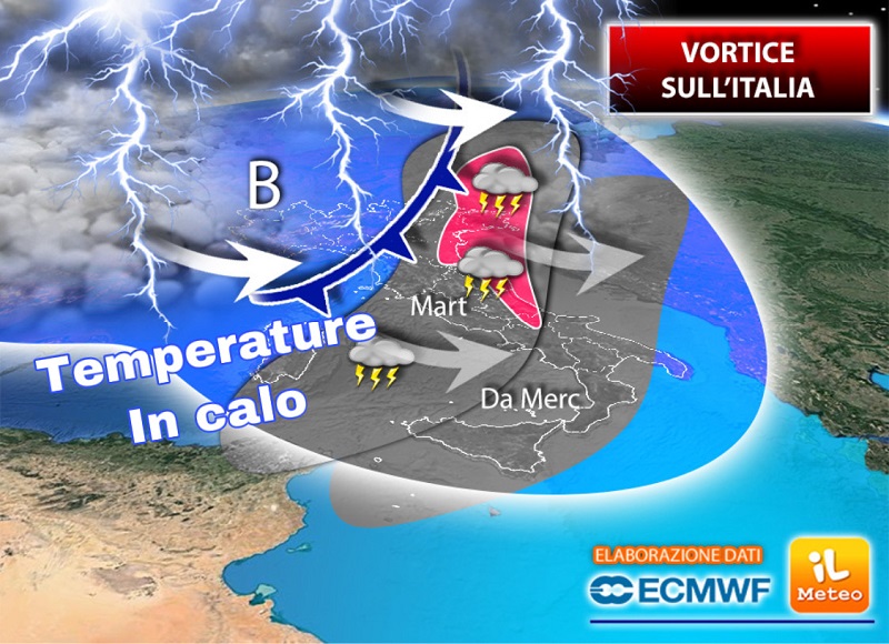 Previsioni meteo: estate in pausa, ancora piogge e temperature giù di 10 gradi Previsioni meteo: estate in pausa, ancora piogge e temperature giù di 10 gradi