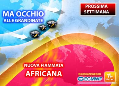 Previsioni meteo: da lunedì nuova fiammata africana, punte massime fino a 38°C