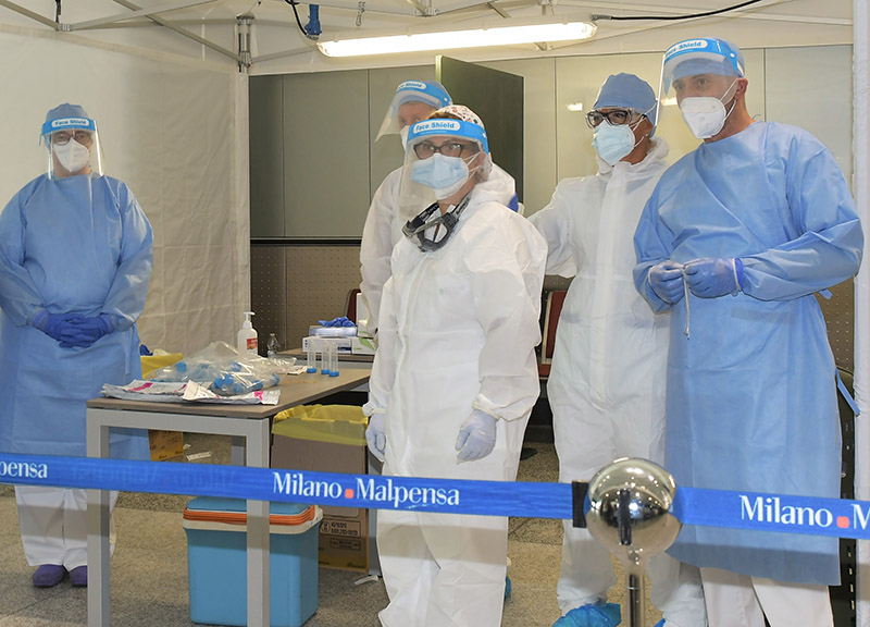 Malpensa da oggi test tampone Coronavirus ( a turisti ) Malpensa da oggi test tampone Coronavirus ( a turisti )
