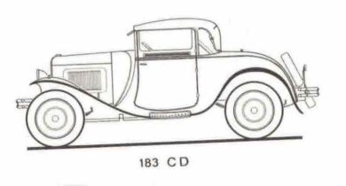 1928, Peugeot presenta la 183 12 SIX 6 cilindri
