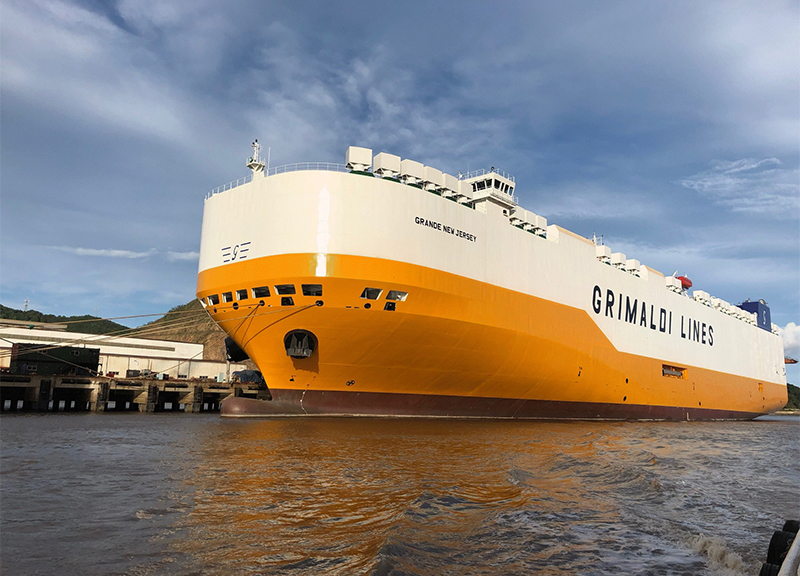 Flotta Grimaldi, una nuova unità sul collegamento Mediterraneo-Nord America Flotta Grimaldi, una nuova unità sul collegamento Mediterraneo-Nord America