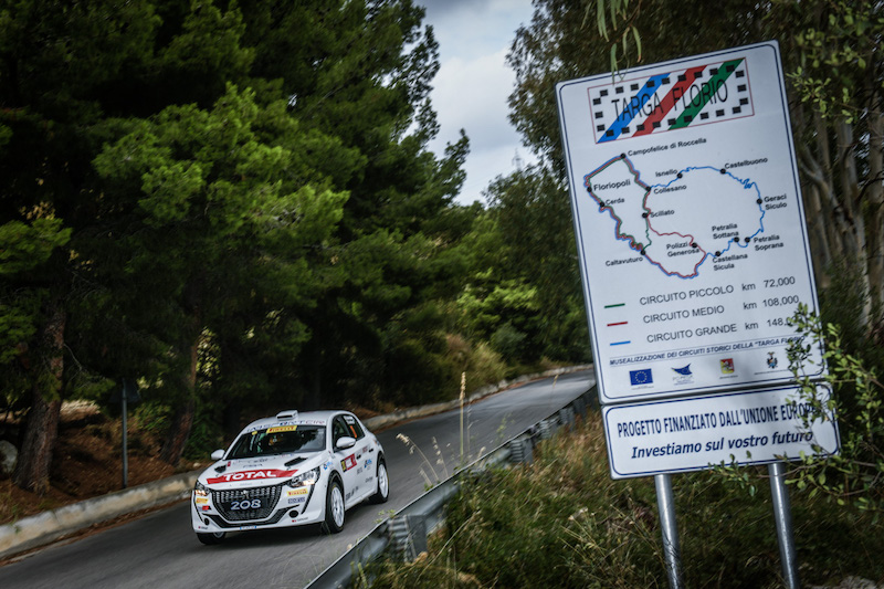 Paolo Andreucci al Targa Florio e vince con nuova Peugeot 208 Rally 4